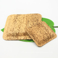 Disposable food grade bamboo serving leaf plate for party